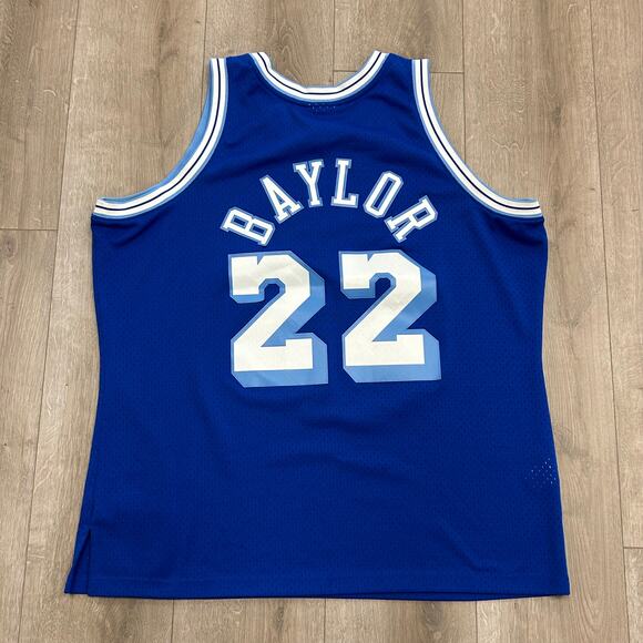 Mitchell & Ness Elgin Baylor Los Angeles Lakers 1960-61 royal blue jersey XXL - Picture 7 of 8
